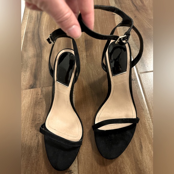 Black heels sandals eu 38 - Picture 1 of 5